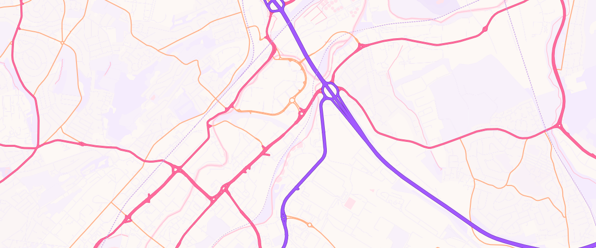 Map showing the location of Mfg Tinsley
