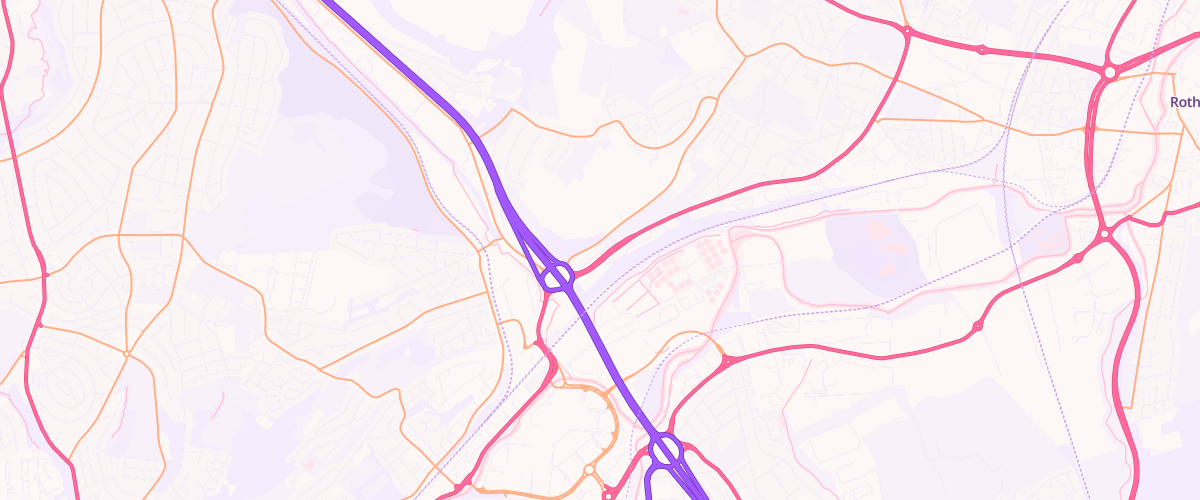 Map showing the location of Meadowbank Service Station