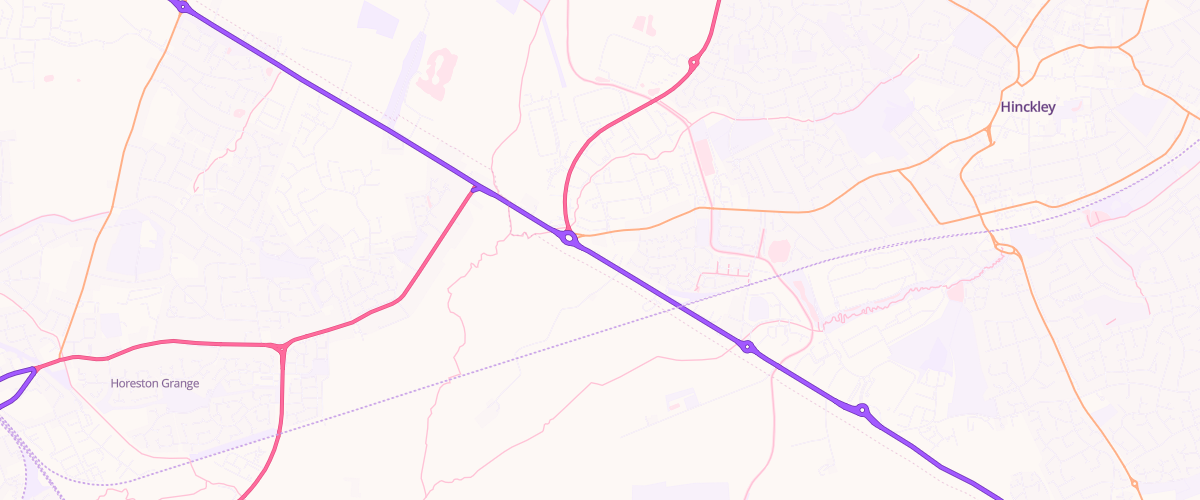 Map showing the location of Rontec Hinckley