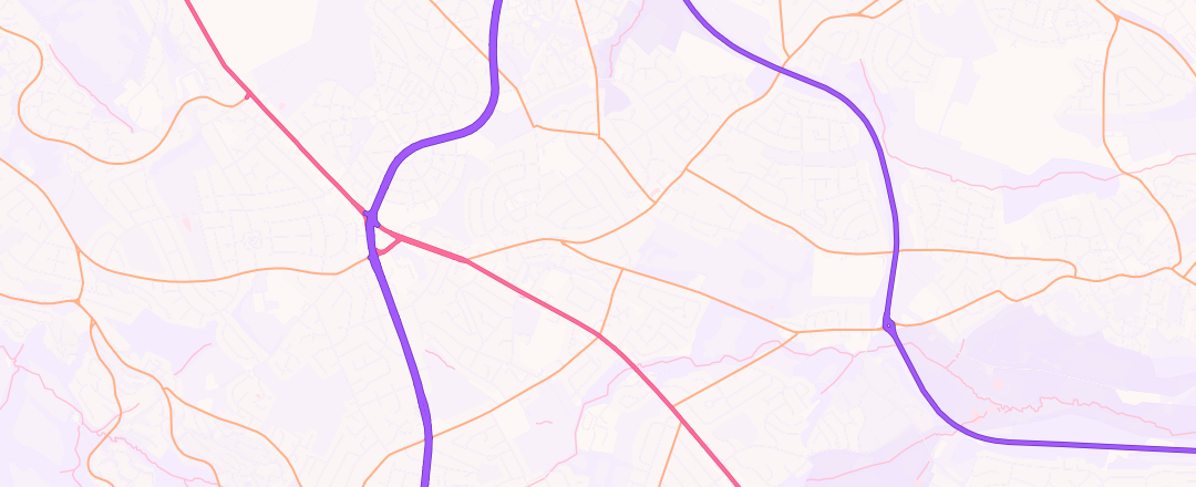 Map showing Richmond Road Service Station, Sheffield