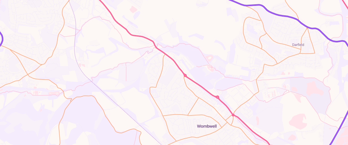Map showing the location of White Rose