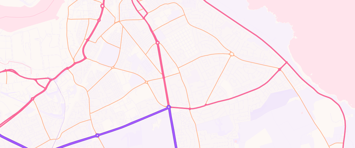Map showing the location of Moorlane Service Station