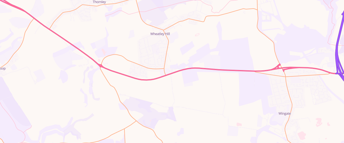 Map showing the location of Jet Wheatley Hill Service