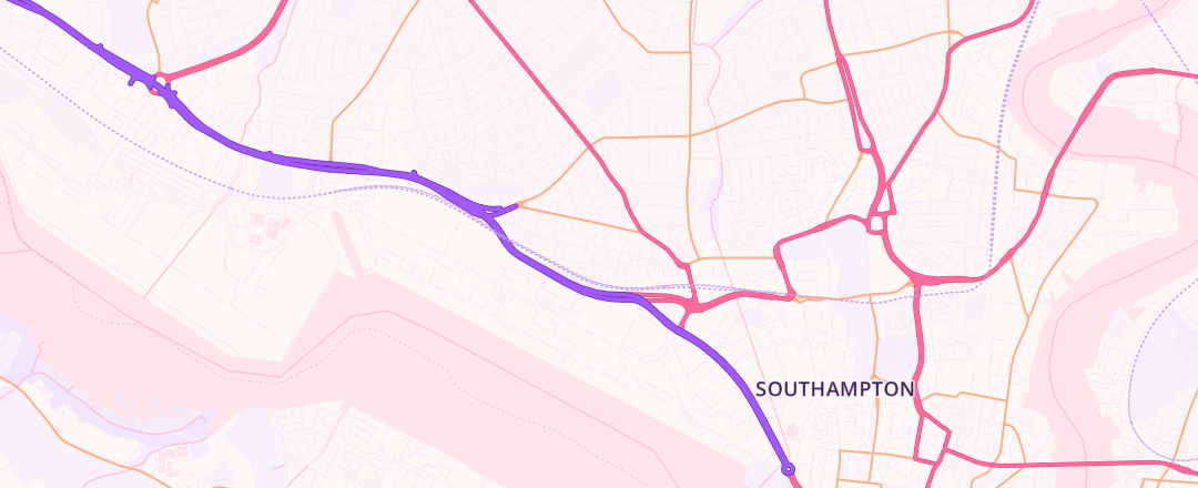 Map showing Mots Only, Southampton