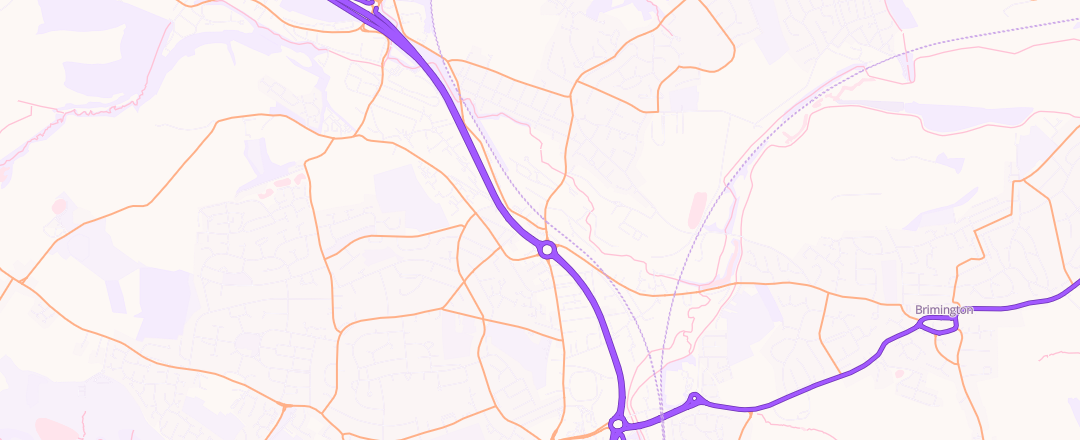Map showing Stoneacre, Chesterfield