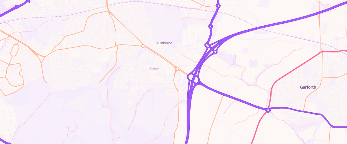 Map showing the location of Sainsburys Leeds Colton