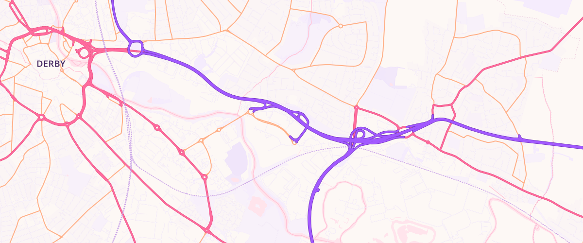 Map showing the location of Sainsburys Chaddesden