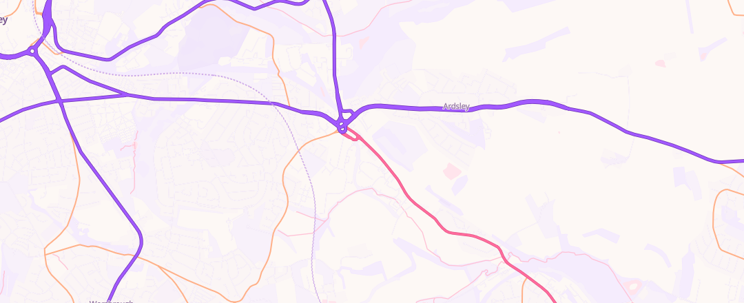 Map showing Stairfoot Mot Centre Limited, Barnsley
