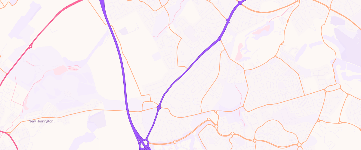 Map showing the location of Ascona Foxcover Service Station