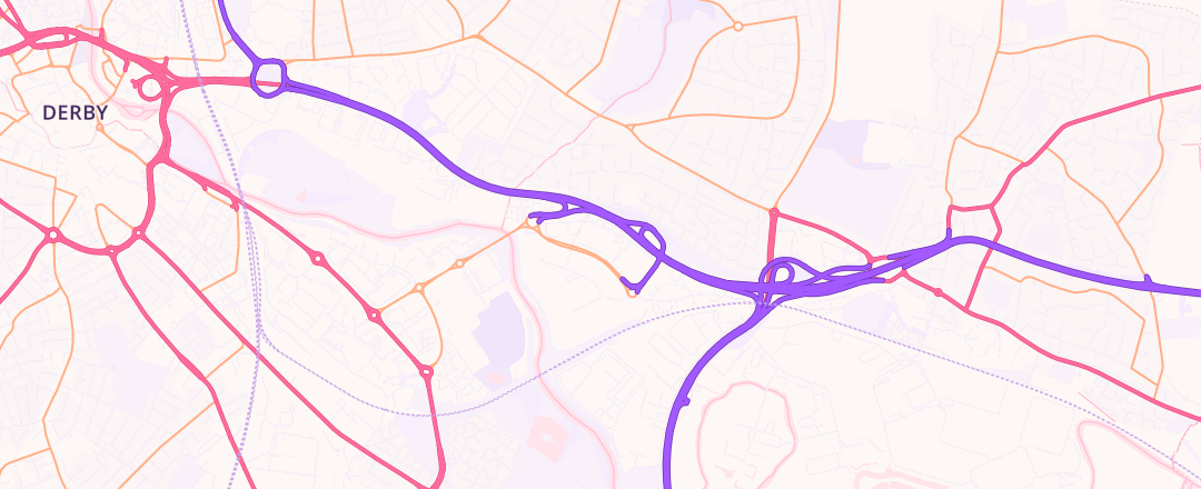 Map showing Halfords Autocentre, Derby