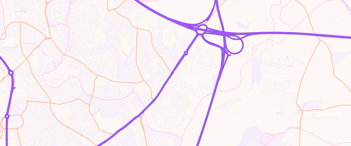 Map showing the location of Asda Coventry Supercentre
