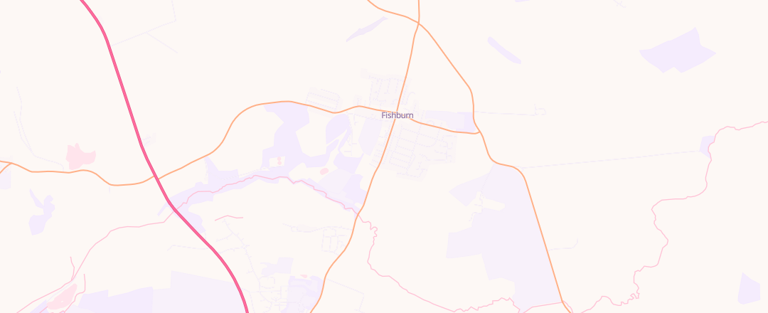 Map showing Fishburn Service Station, Stockton On Tees