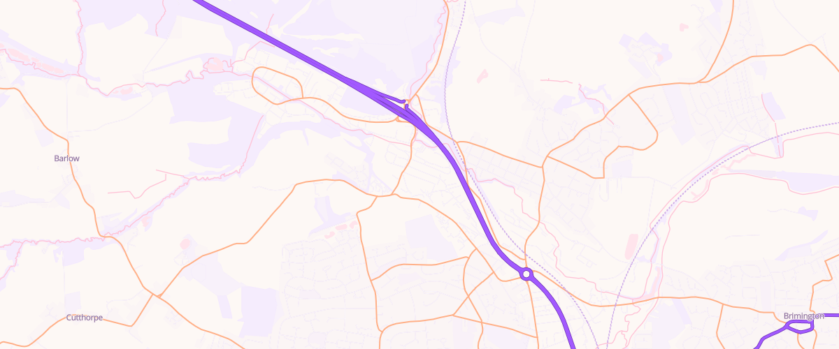 Map showing the location of Peak Oil Products Northern