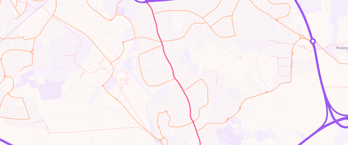 Map showing the location of Asda Welcome Express Petrol