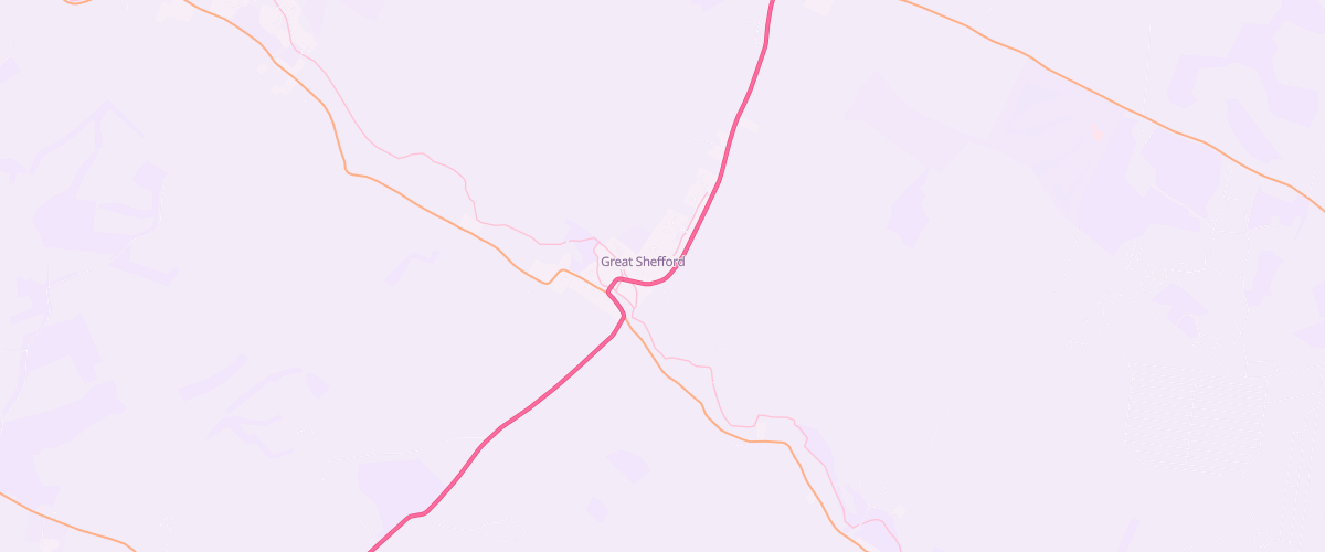 Map showing the location of Brookside Filling Station