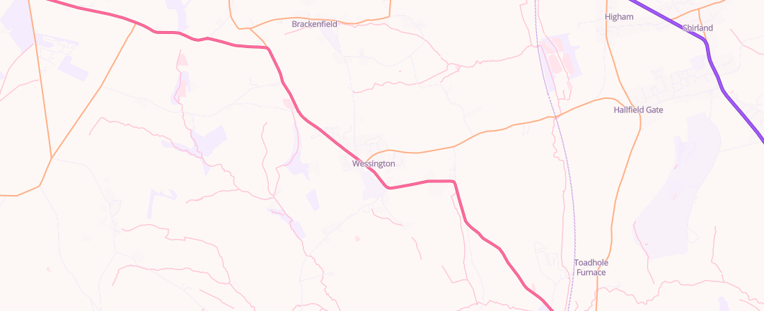 Map showing S J Autos, Alfreton