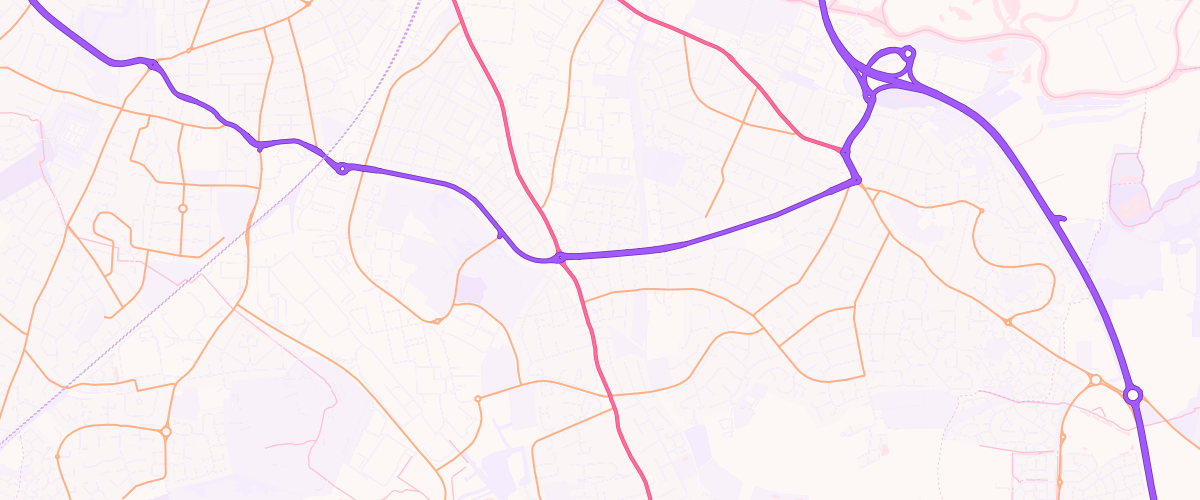 Map showing the location of Rontec Harvey Road