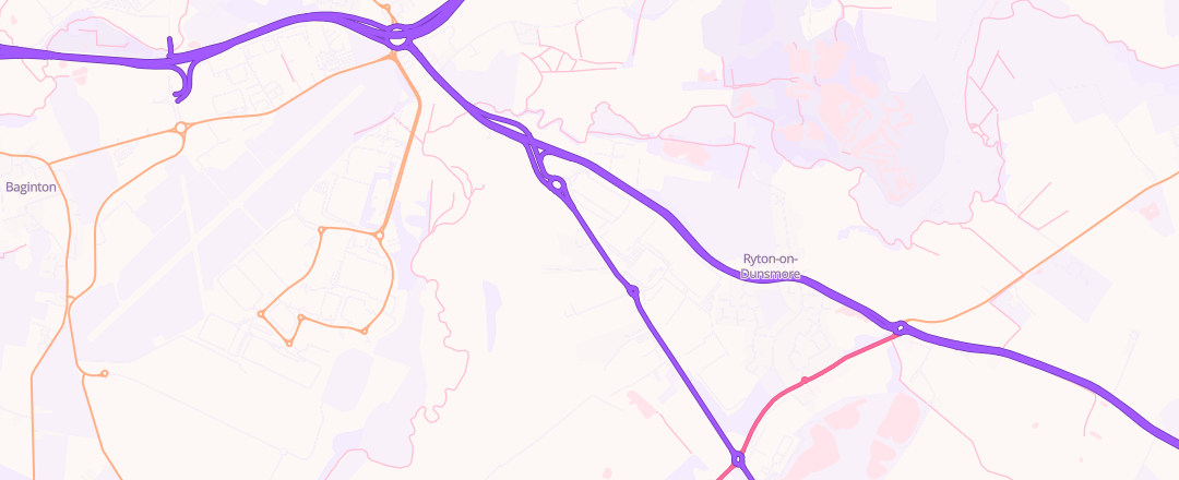 Map showing D & D Williams & Co Limited, Ryton