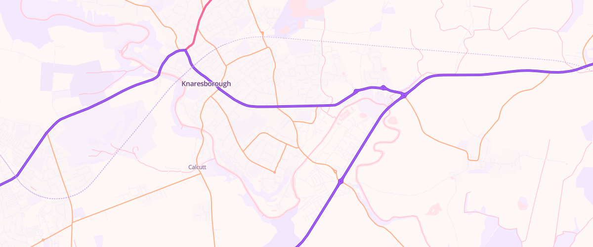 Map showing the location of Asda Wetherby Road Express