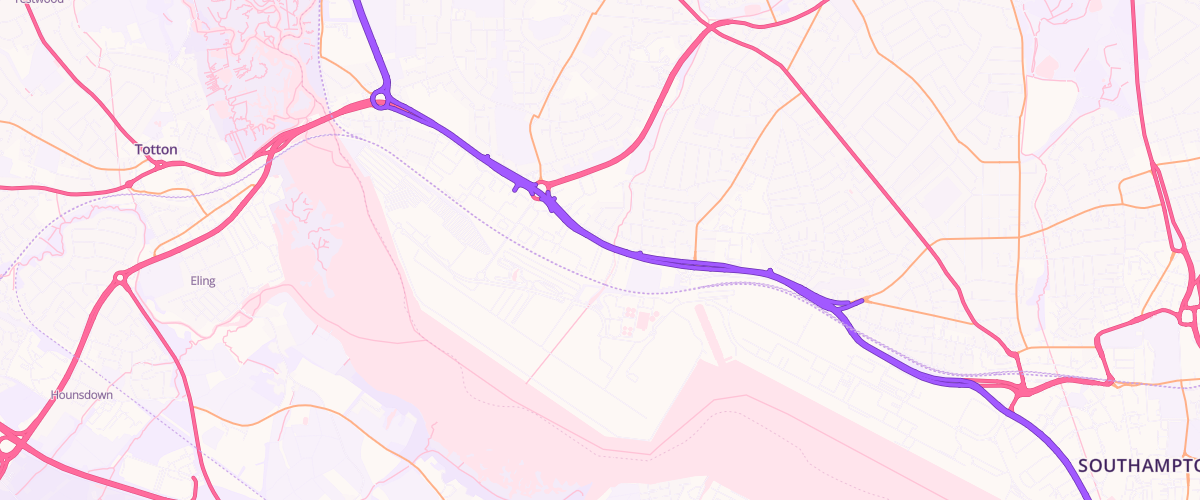 Map showing the location of Asda Millbrook Express Petrol