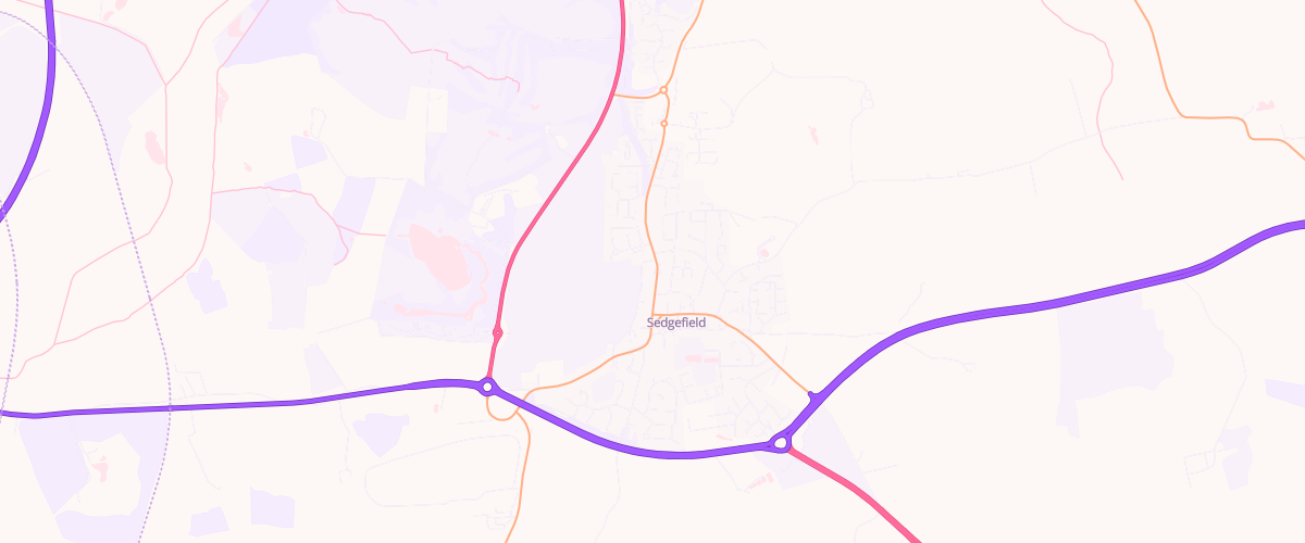 Map showing the location of North End Garage