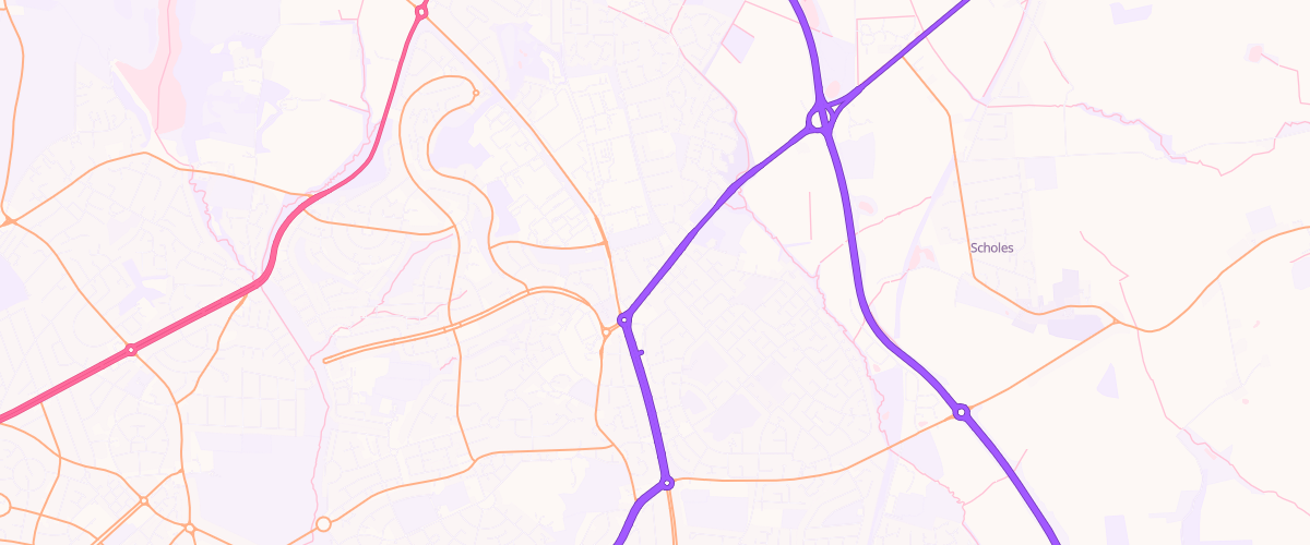Map showing the location of Tgc Whinmoor