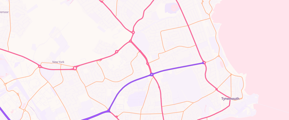 Map showing the location of Mfg Morrisons Tynemouth