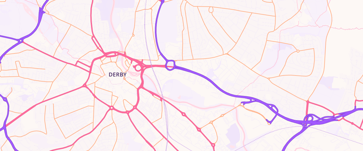 Map showing the location of Pentagon Service Station