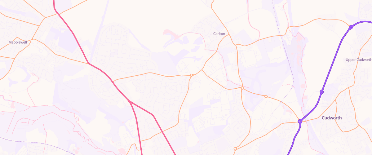 Map showing the location of Our Coop Carlton Road