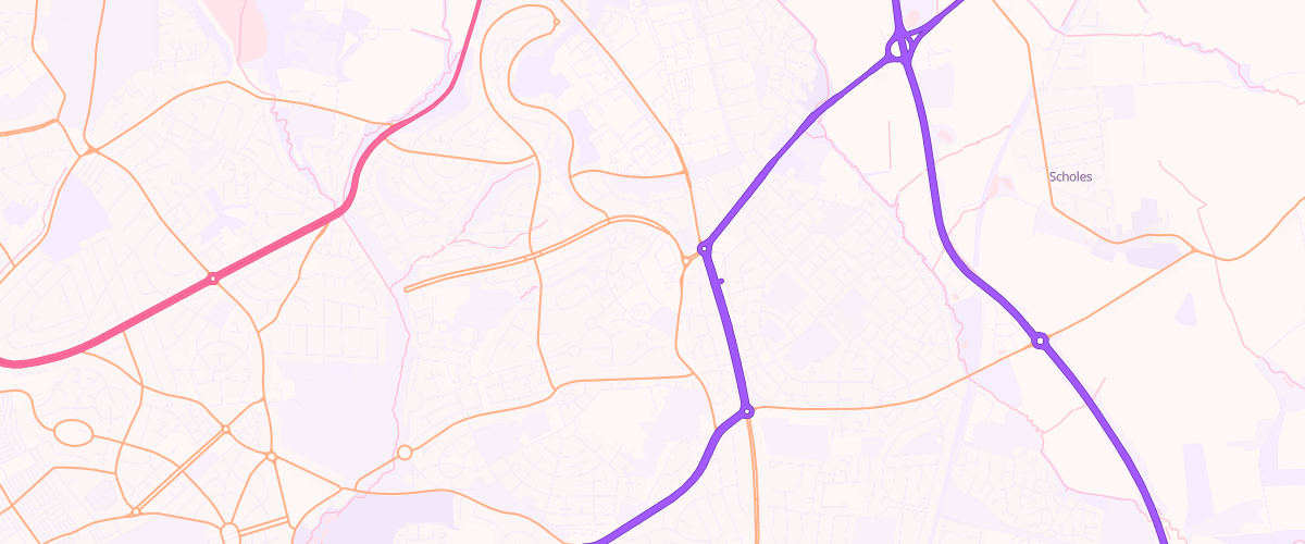 Map showing the location of Leeds Seacroft Extra Petrol