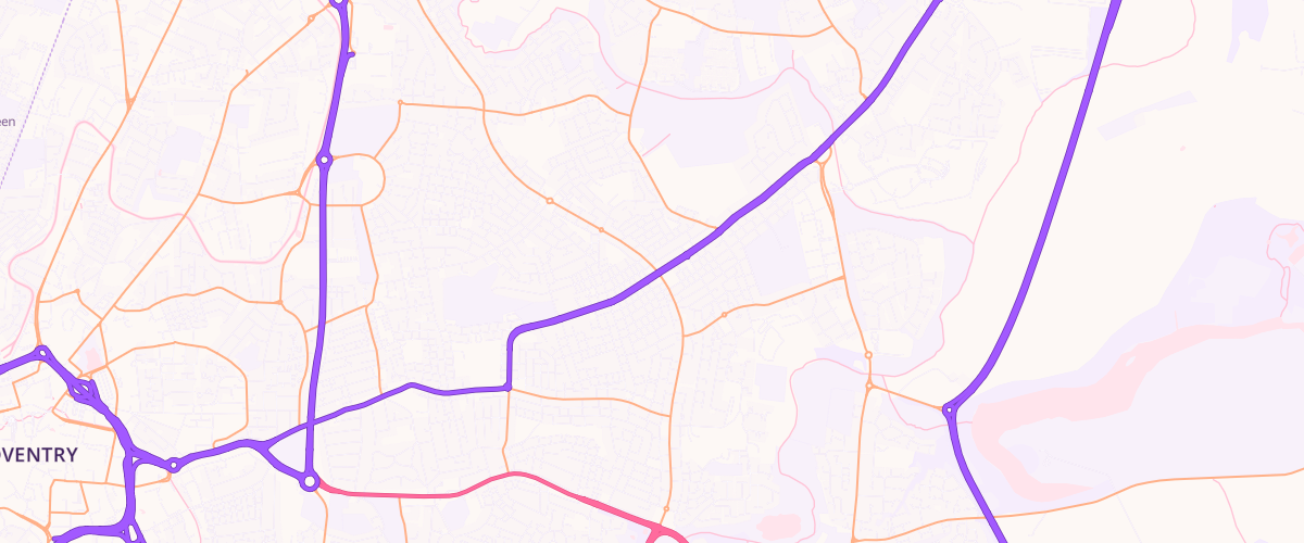 Map showing the location of Essar Wyken Pippin Service