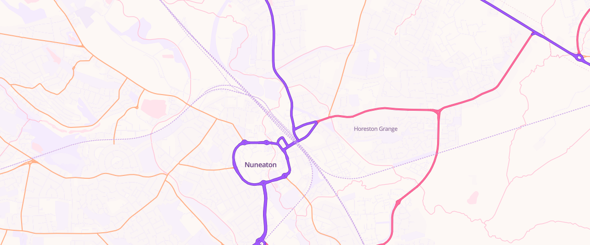 Map showing the location of Ascona Anker Service Station