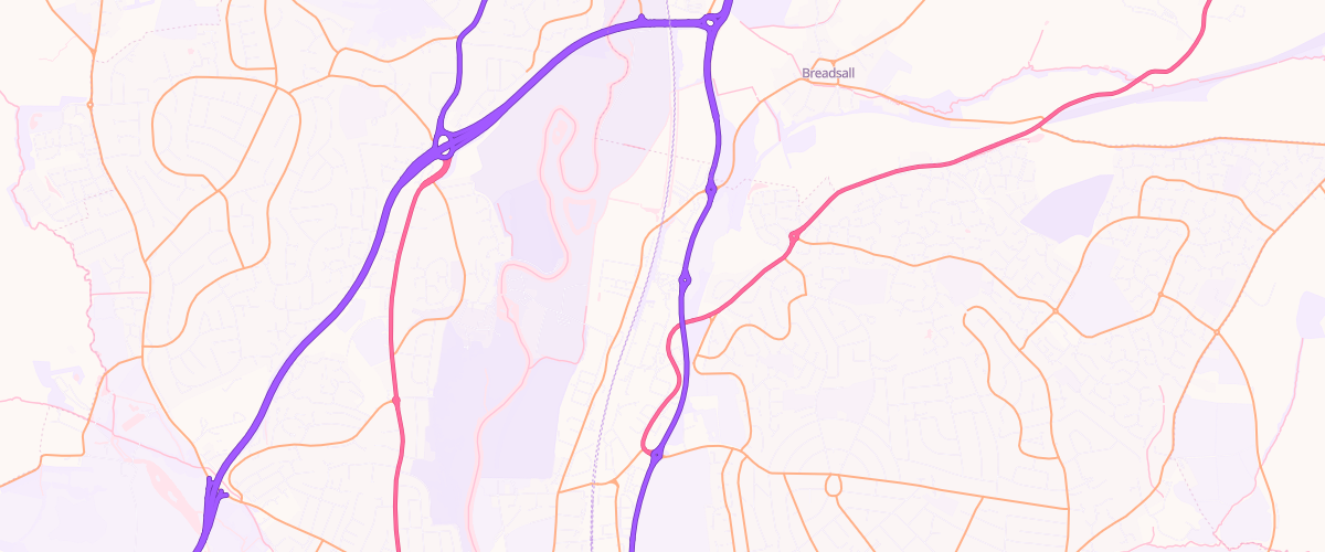 Map showing the location of Mfg Morrisons Derby