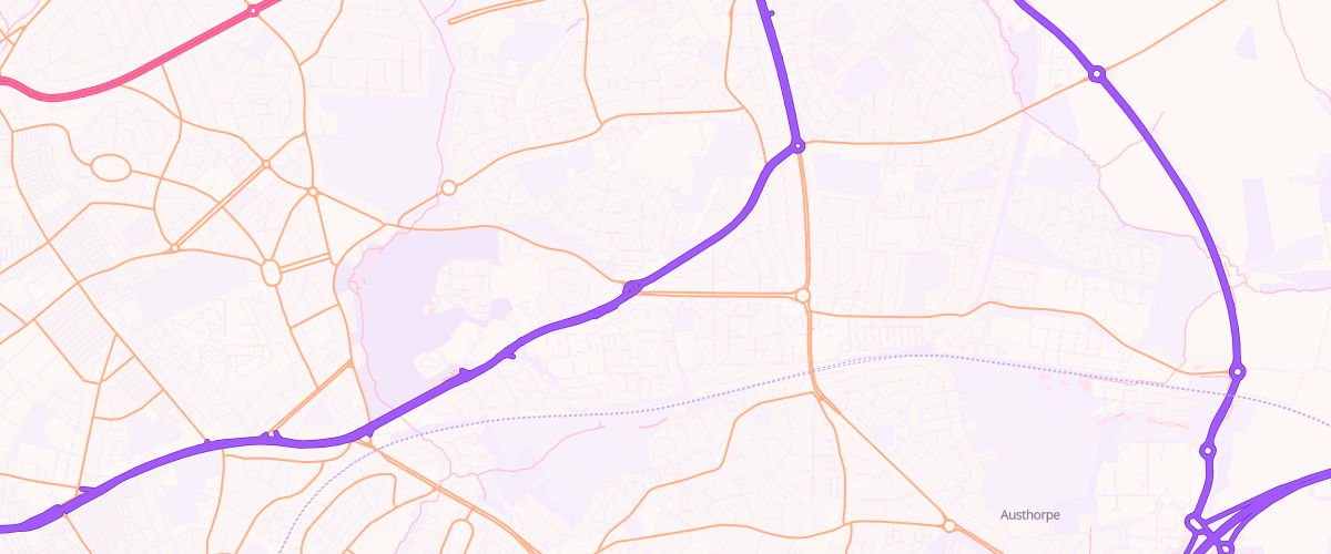 Map showing the location of Mfg Cross Gates