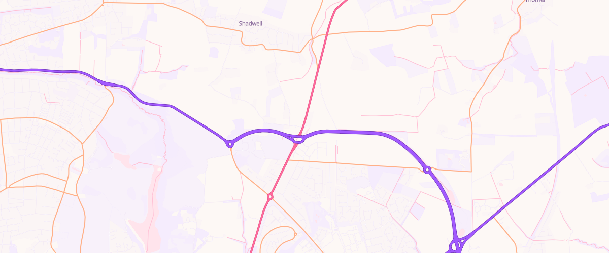 Map showing the location of Red Hall Sf Connect