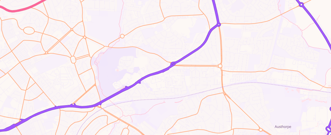 Map showing Halfords Autocentre, Leeds