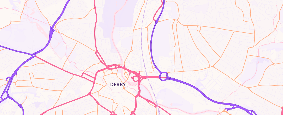 Map showing Stuart Hartle Motor Engineer, Derby