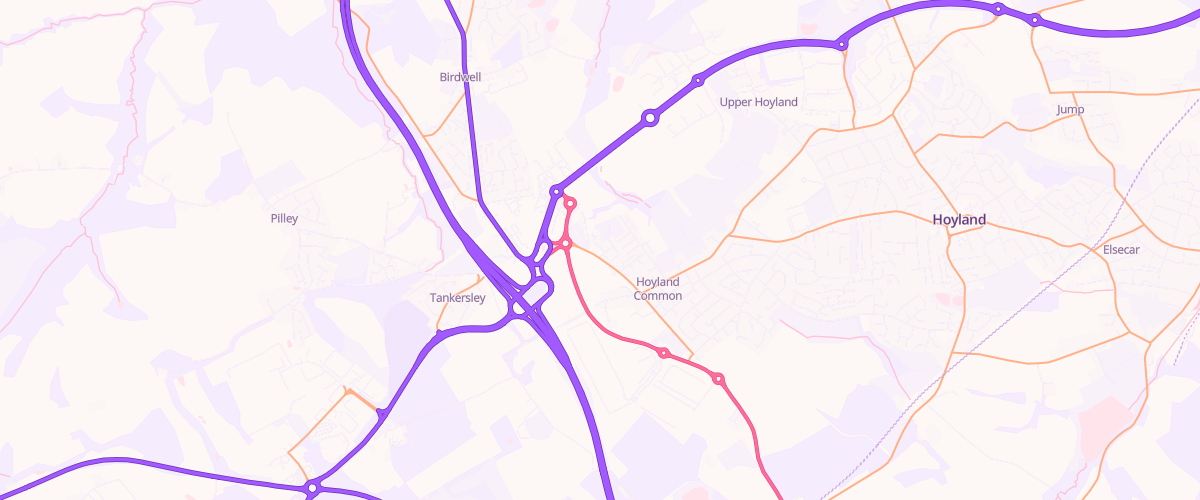 Map showing the location of Crosskeys Garage