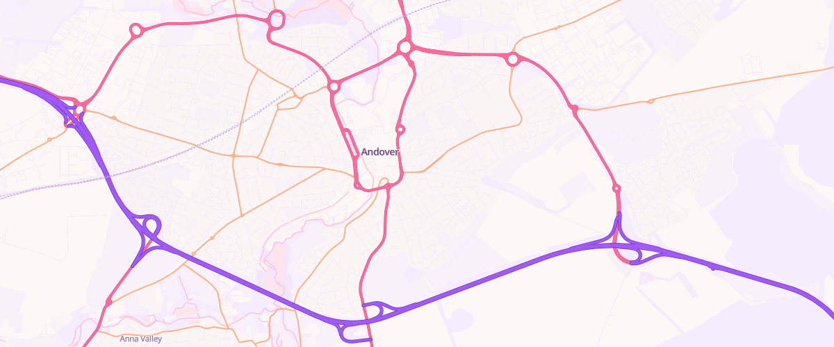 Map showing the location of Martins Of Andover
