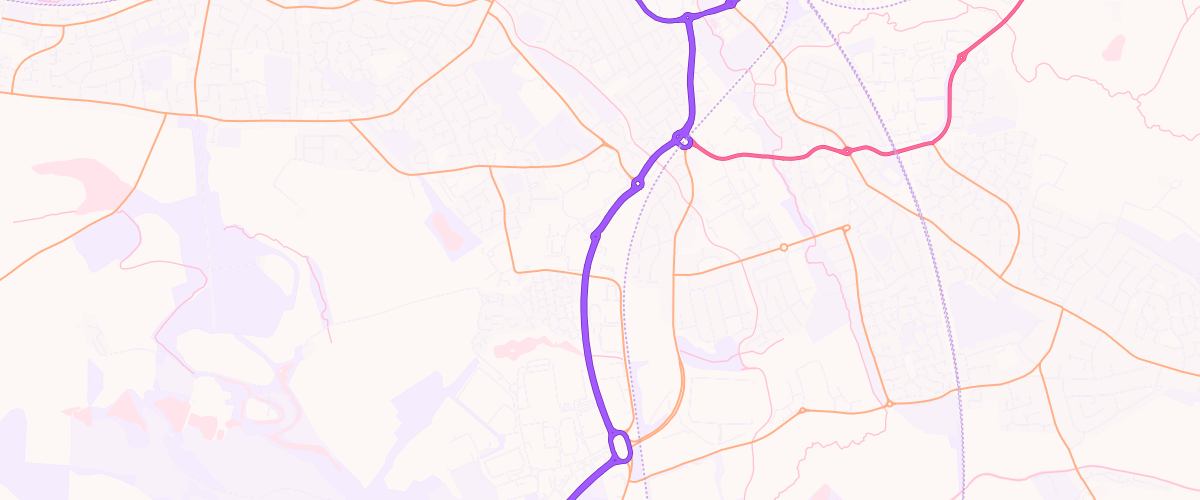Map showing the location of Eg Bedworth Pfs