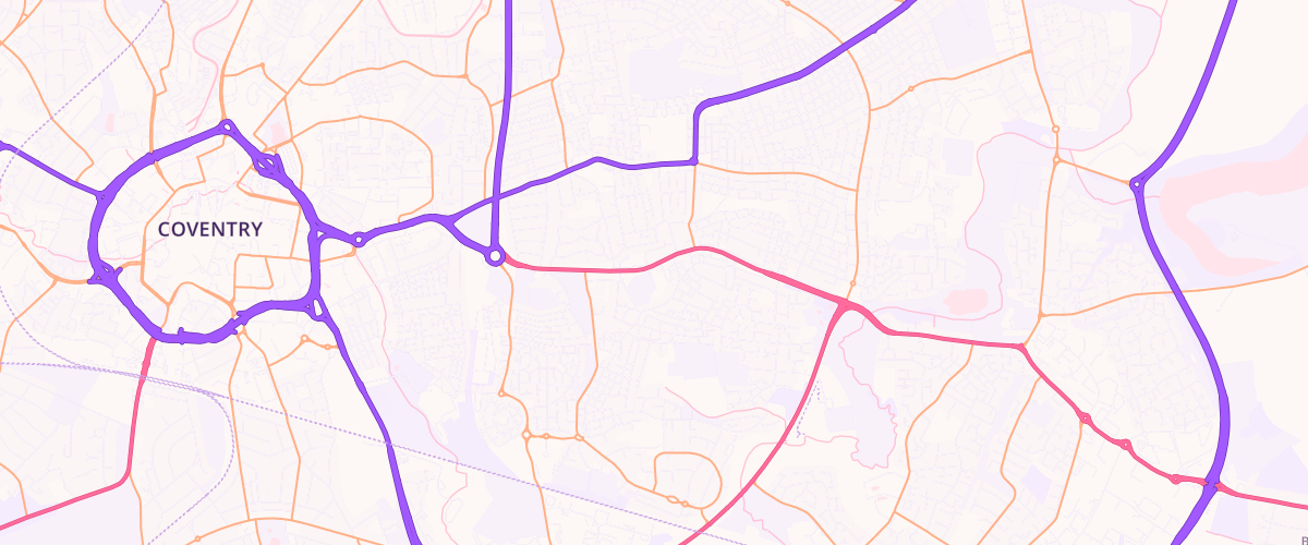 Map showing the location of Gulf Binley Road Service