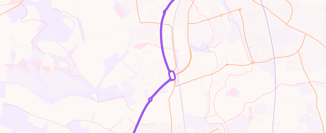 Map showing Allen Ford, Nuneaton