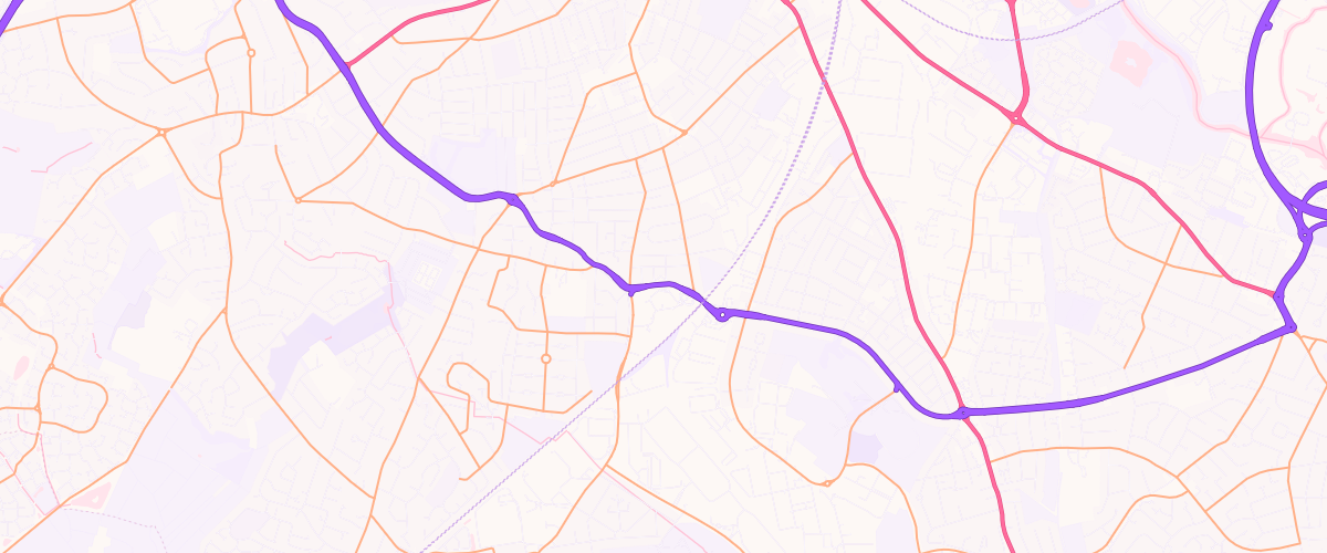 Map showing the location of Ring Road Service Station