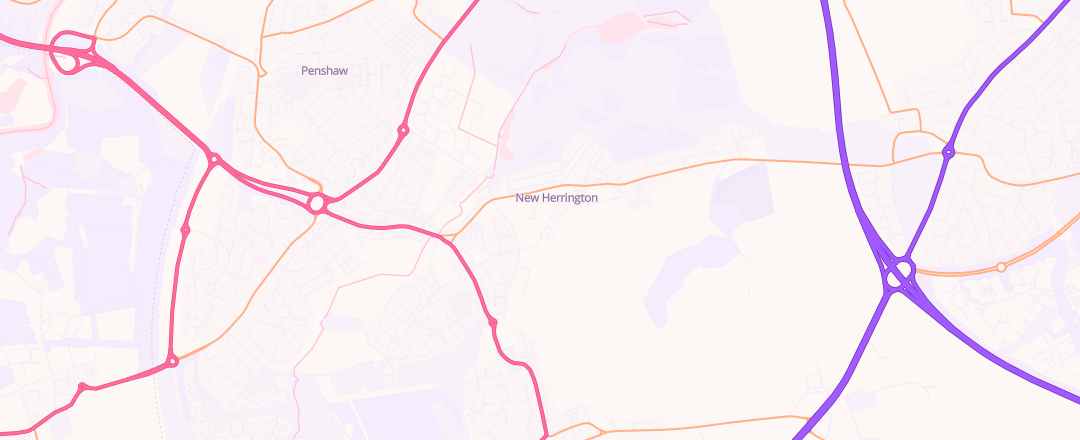 Map showing Herrington Mot Centre, Houghton Le Spring