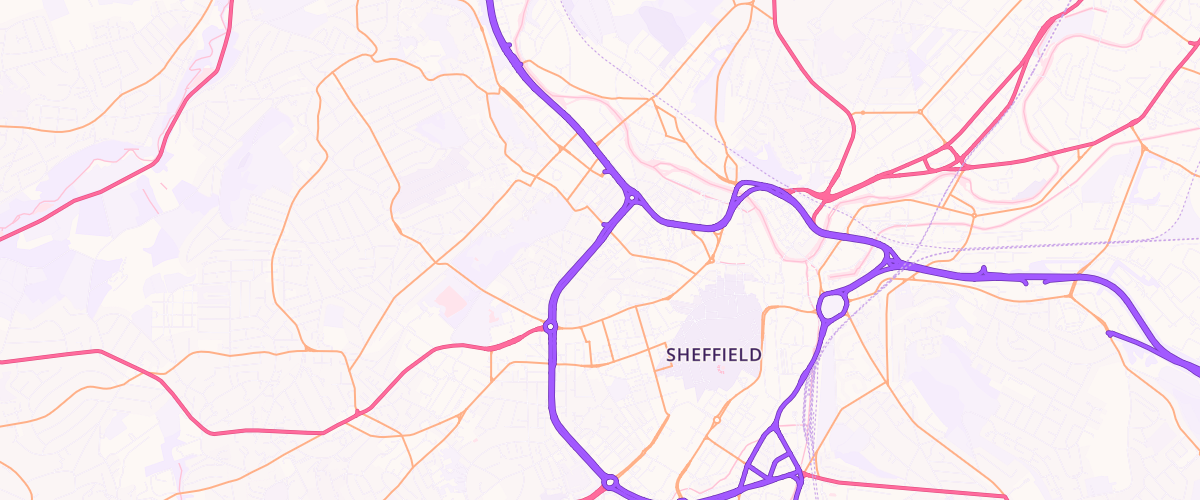 Map showing the location of Asda St Phillips Express