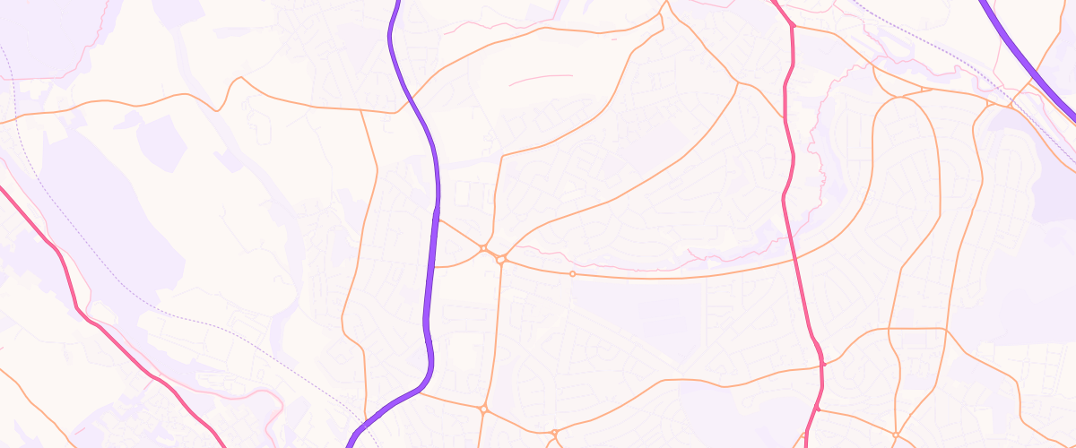 Map showing the location of Rontec Parsons Cross