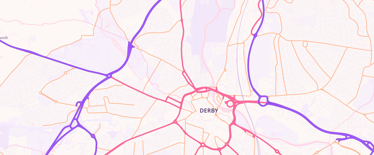 Map showing the location of Asda Duffield Road Express Petrol