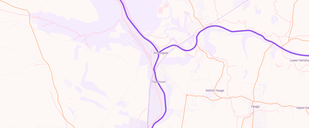 Map showing the location of Riverside Service Station