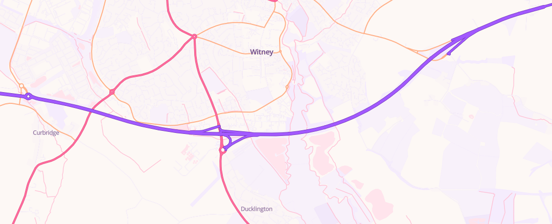 Map showing Autocare Express, Witney