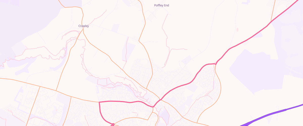 Map showing the location of Bp Witney